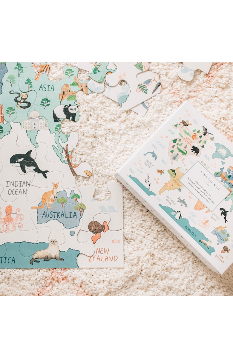 Mindful & Co Kids Creative Play Bundle, Alternate, color, World Map Print