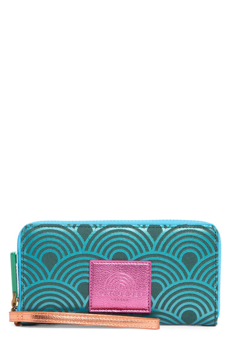 Southbank Zip Around Wallet, Main, color, TEAL