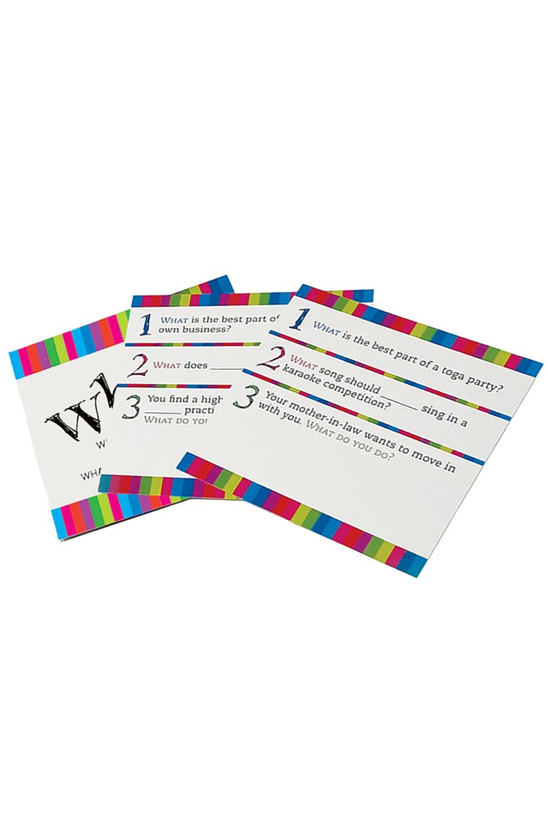 What? Party Game, Answer Silly Questions & Guess Who Said What, 14+, Alternate, color, Multicolored