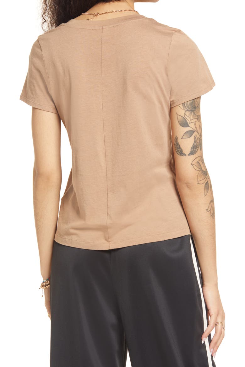Crewneck T-Shirt, Alternate, color, TAN AMPHORA