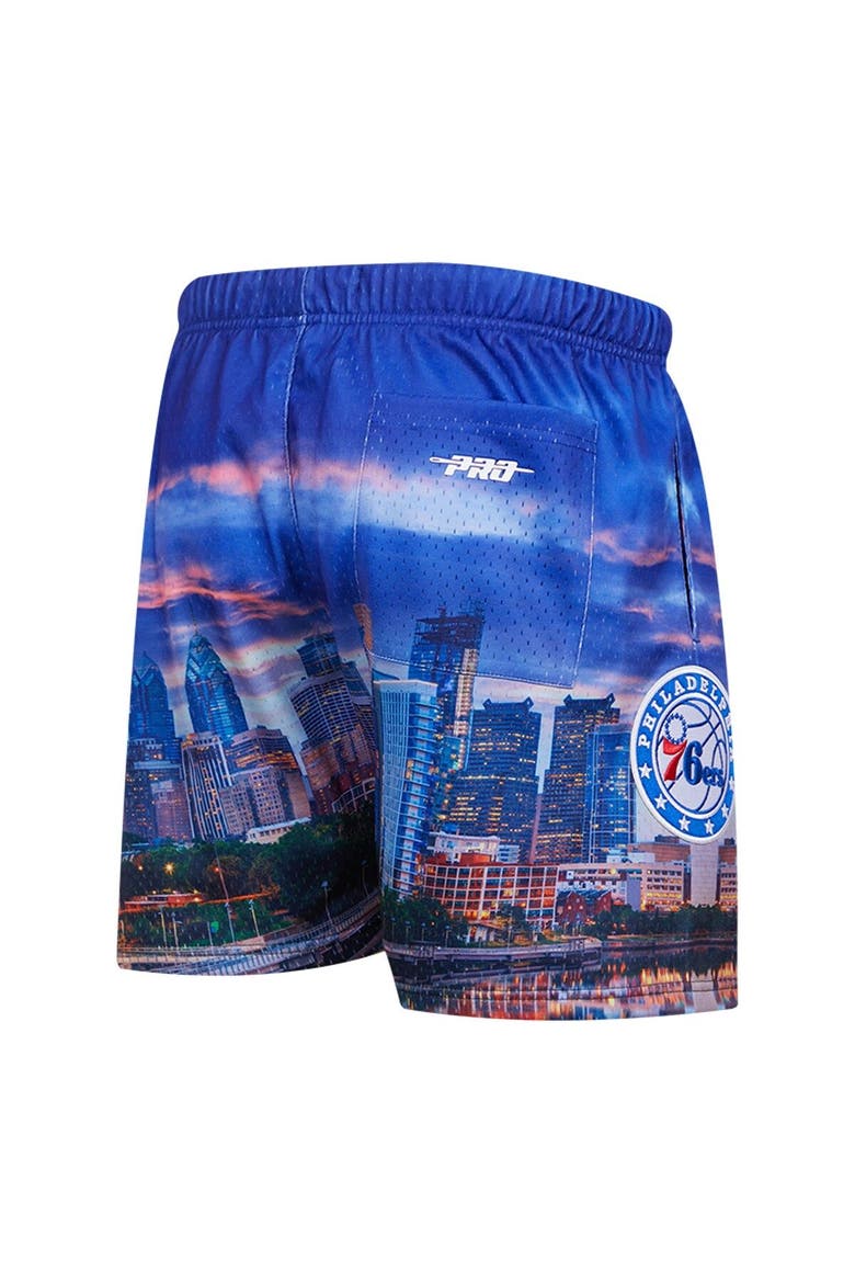 Men's Pro Standard Philadelphia 76ers Cityscape Shorts, Alternate, color, Blue