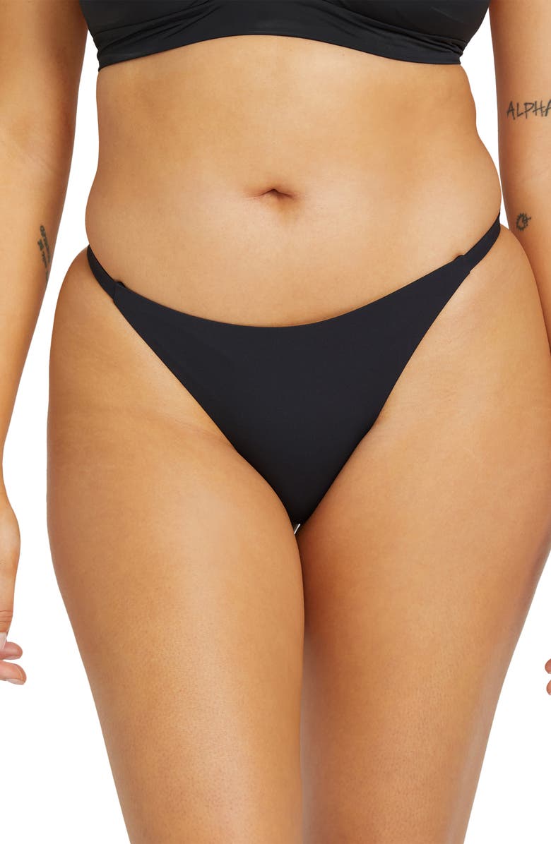 Billabong Sol Searcher Maya Bikini Bottoms, Alternate, color, Black Pebble