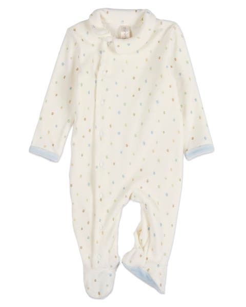 Baby Boys Snap Front Velour Footie (Baby)