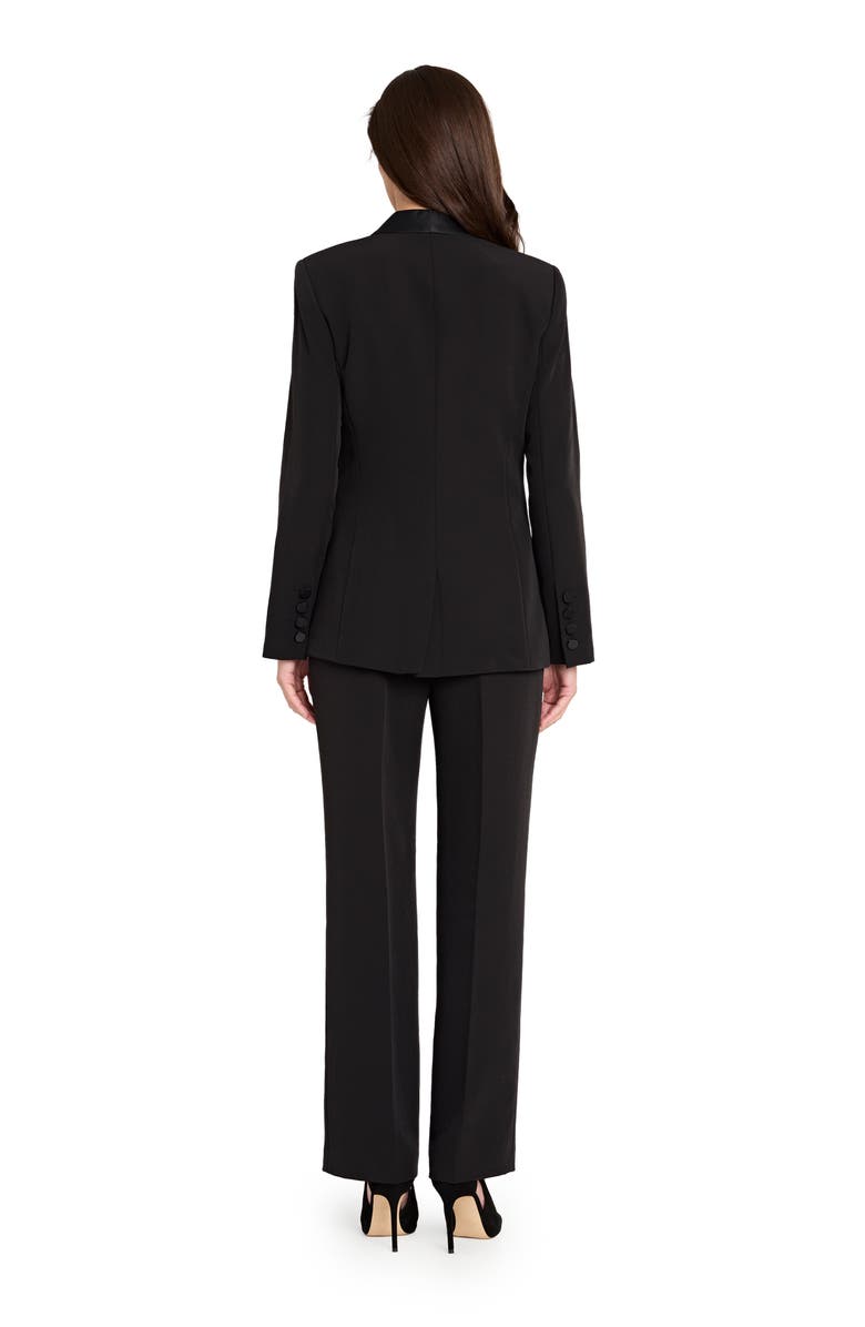 Tahari ASL Bird Eye Pants, Alternate, color, Black