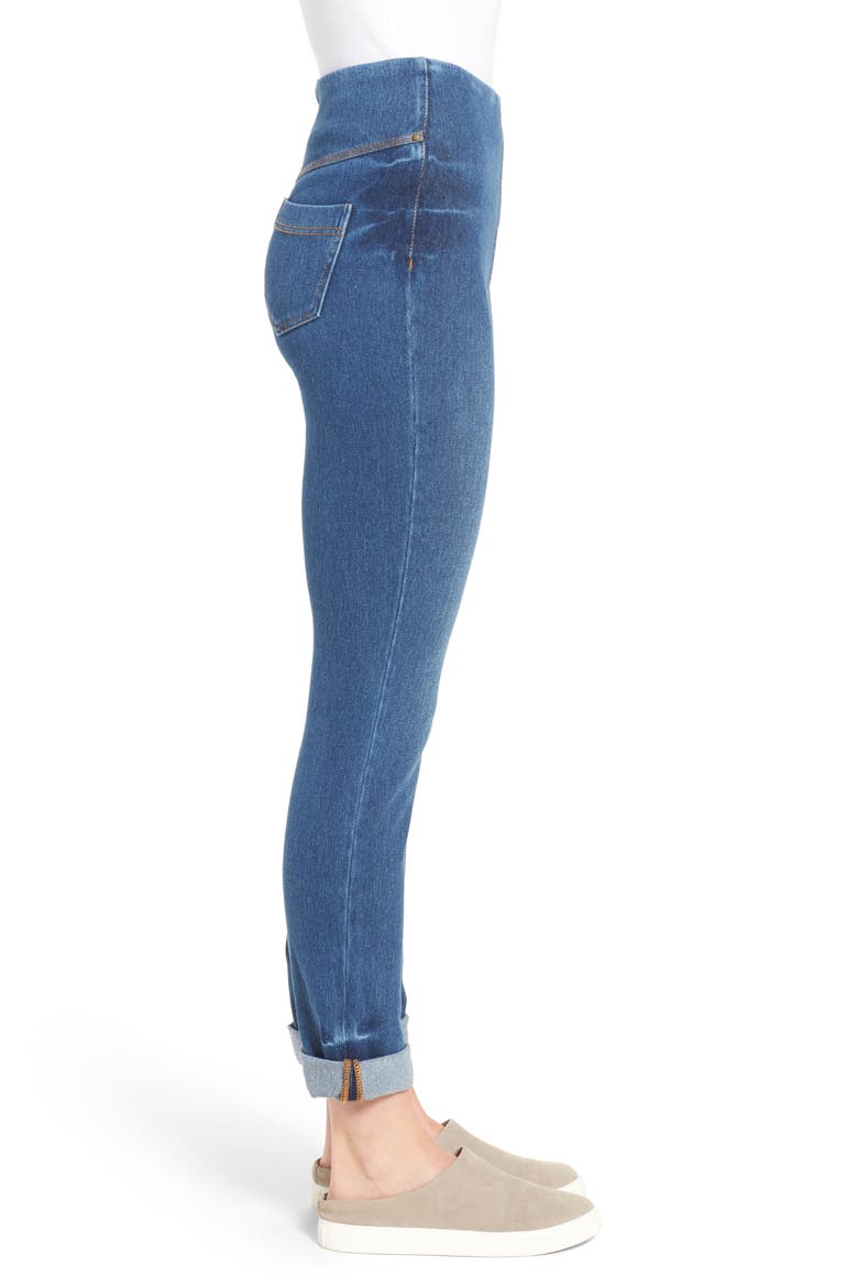 'Lyssentials Boyfriend High Rise Denim Jeans, Alternate, color, MID WASH