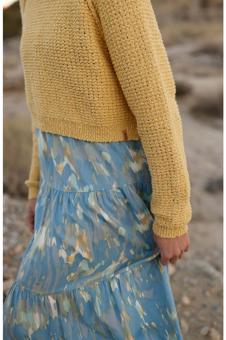 EcoWoven Crepe Hopewell Dress, Alternate, color, Lakeside Blue/Blur