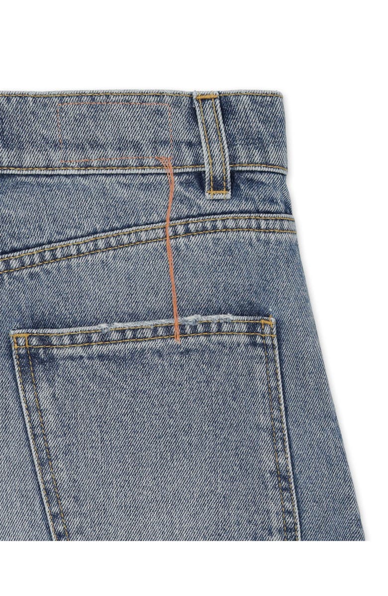 Fortela Mini Denim Skirt, Alternate, color, Bleach Wash