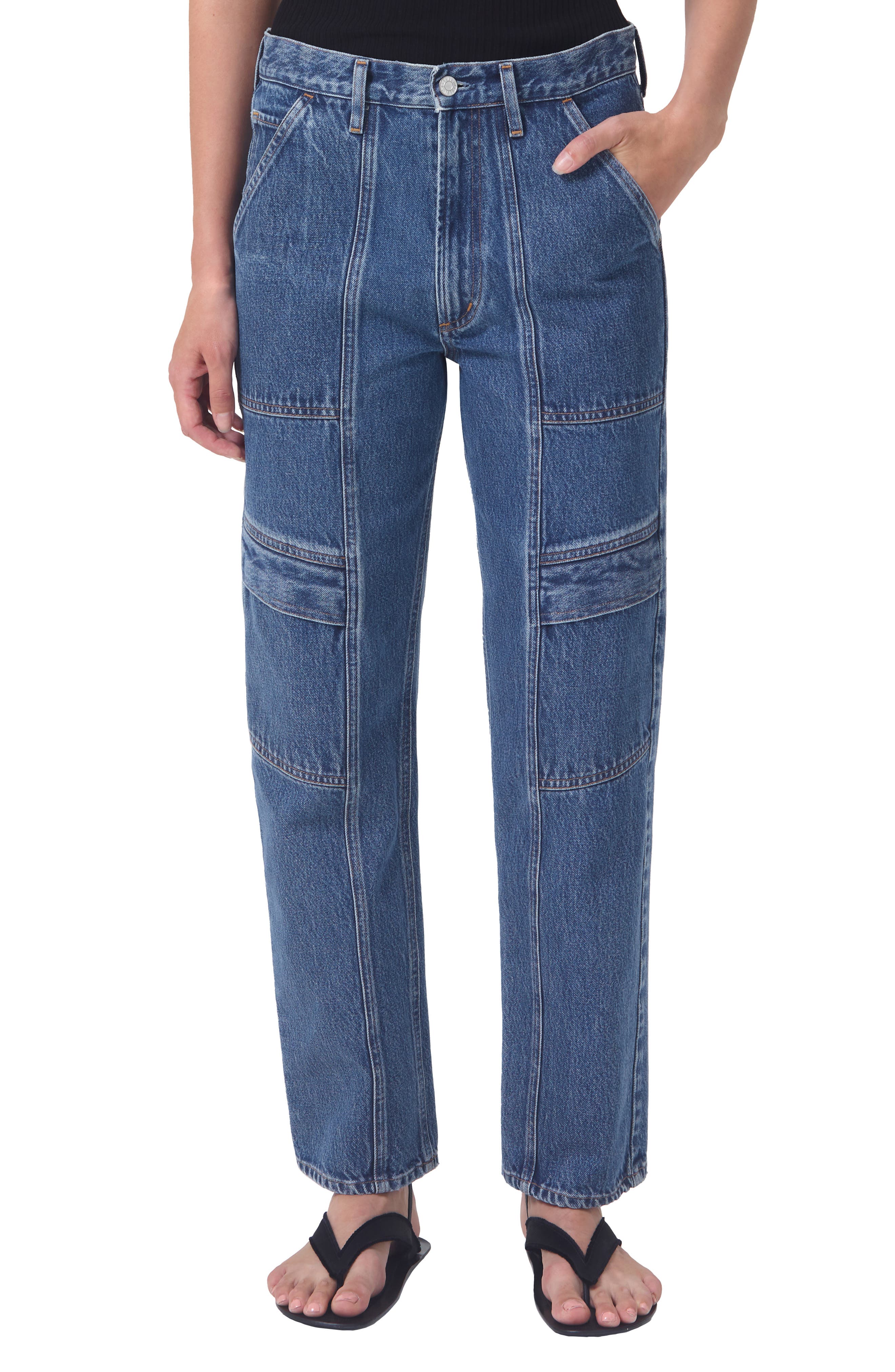 AGOLDE Cooper Relaxed Cargo Organic Cotton Jeans
