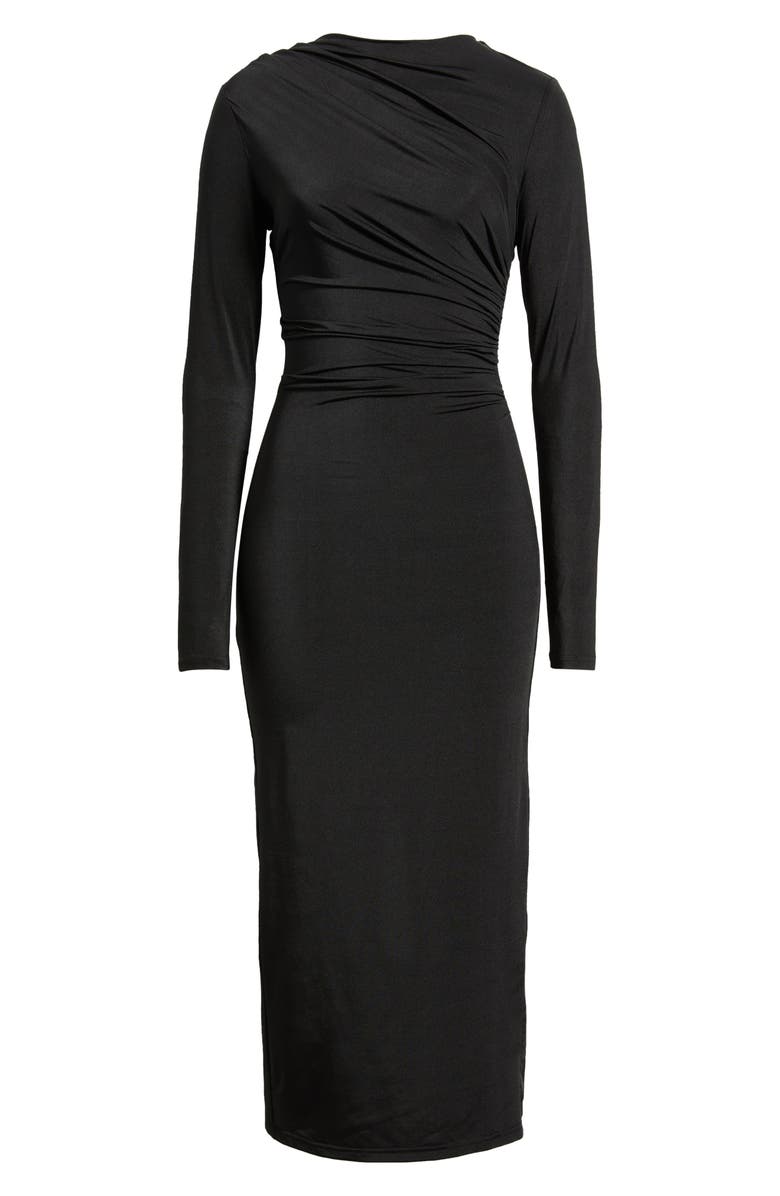 NIKKI LUND Hilda Long Sleeve Cocktail Dress, Main, color, Black