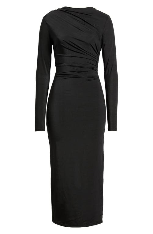 Nikki Lund Hilda Long Sleeve Cocktail Dress In Black