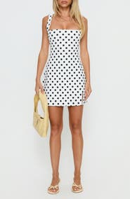 Princess Polly Bombshell Polka Dot Minidress