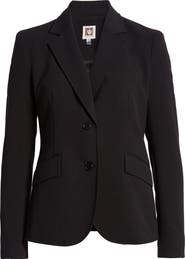 Anne Klein Two-Button Stretch Blazer