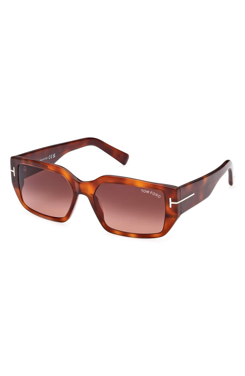 TOM FORD 56mm Square Sunglasses, Alternate, color,
