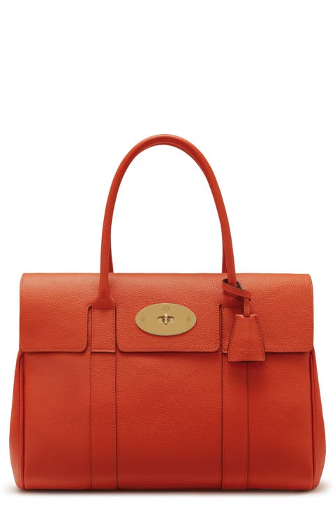 Bayswater Grained Leather Satchel