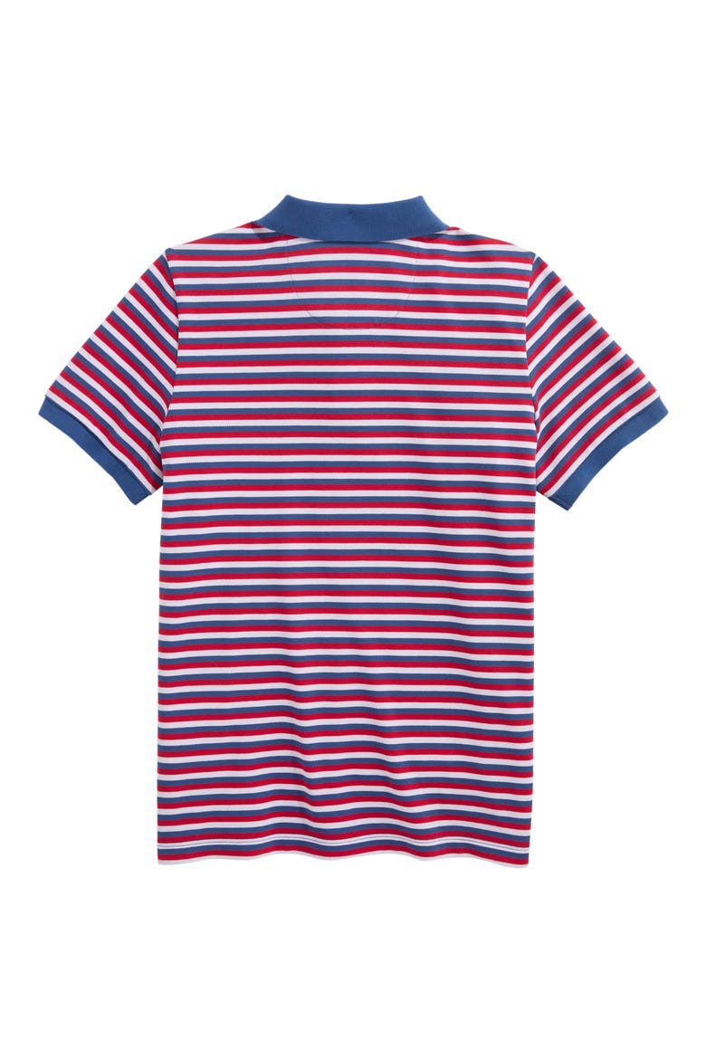 Kids' Edgartown Piqué Polo, Alternate, color, RED WHITE BLUE