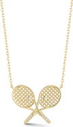 SPHERA MILANO Tennis Racket Pendant Necklace