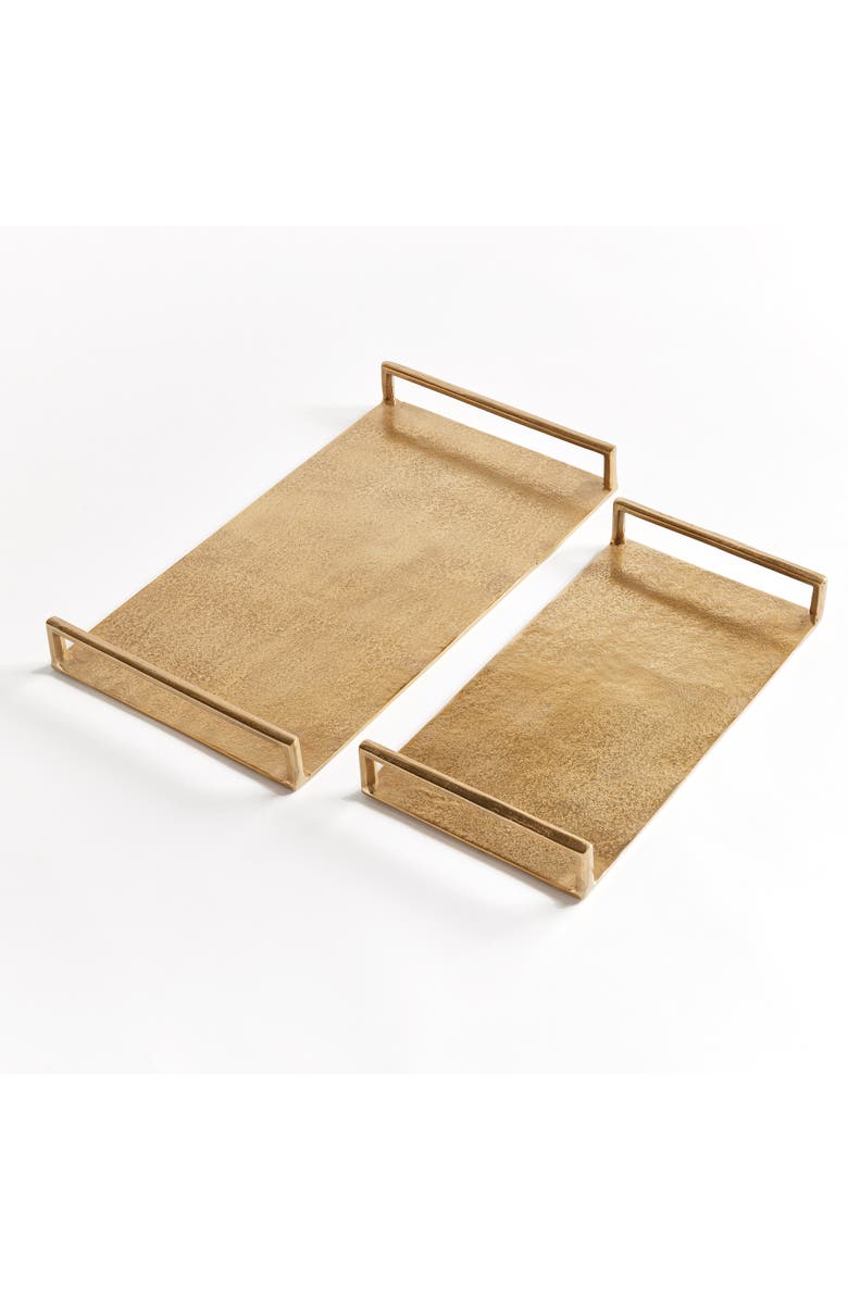 Napa Home & Garden Elora Decorative Trays Set of 2, Main, color, Gold