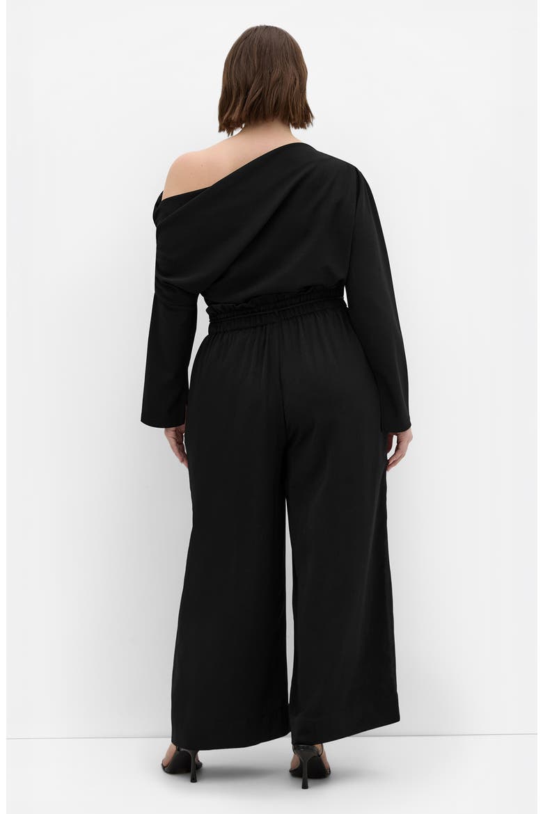 Shania Tie Waist Wide Leg Pants, Alternate, color, BLACK