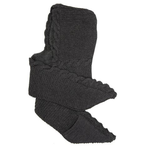Hand Knit 2 Pocket Scarf Hood