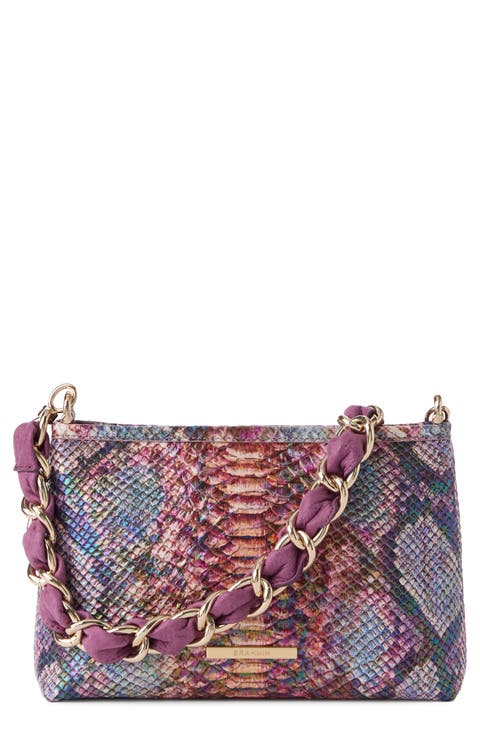 Mod Lorelei Croc Embossed Leather Shoulder Bag