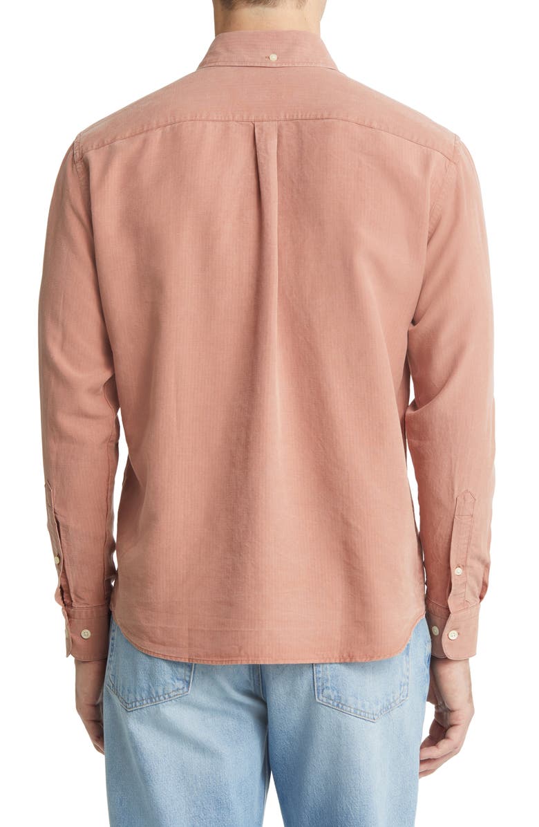 FORET Beam Ripstop Button-Down Shirt, Alternate, color, Brick
