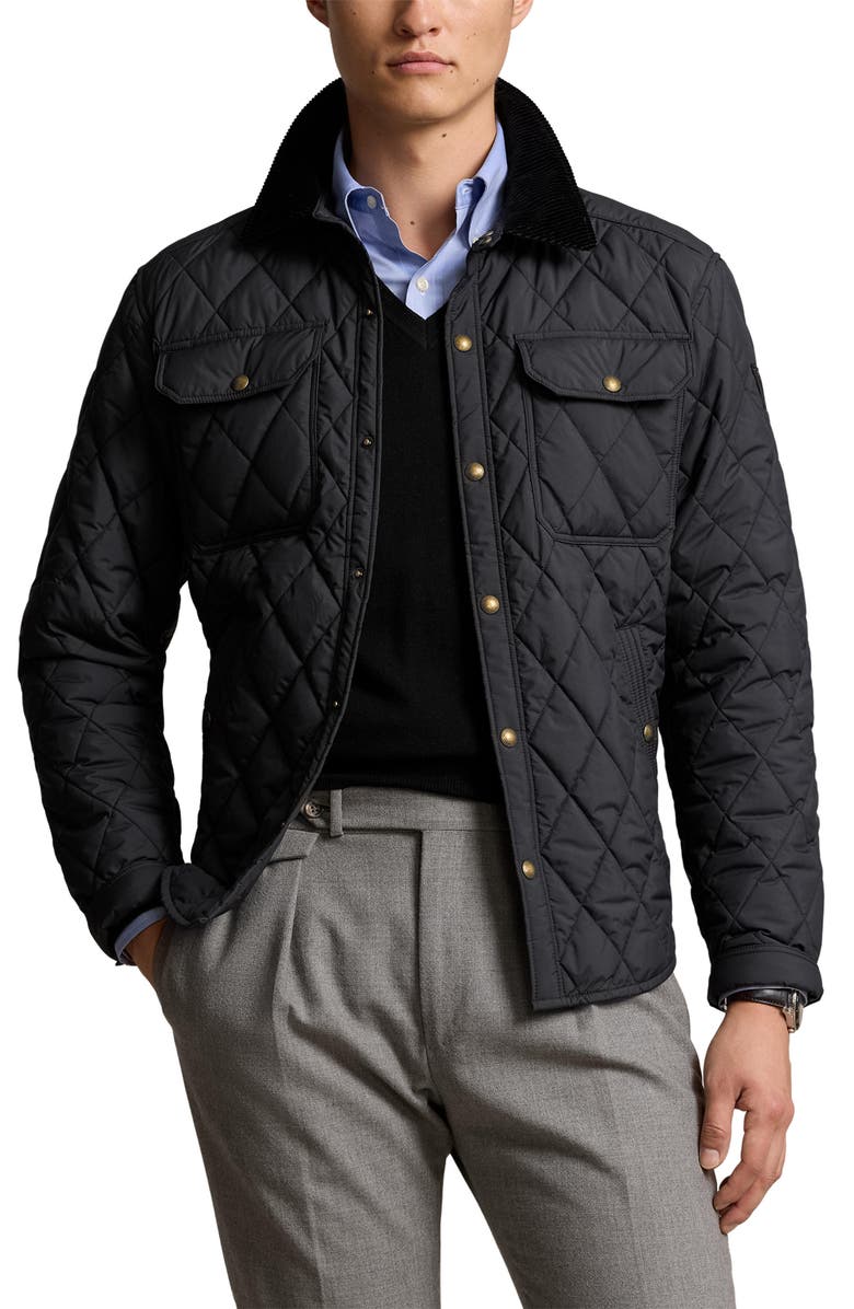 Polo Ralph Lauren Brentford Quilted Shirt Jacket, Main, color, 