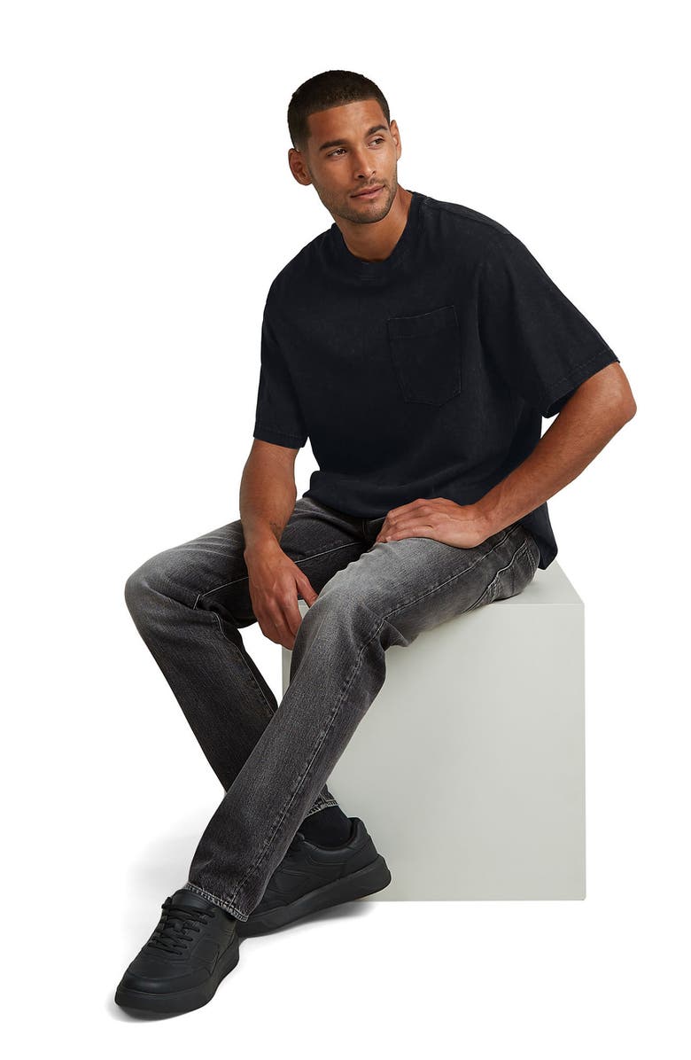 G-STAR Acid Wash Boxy Fit Organic Cotton Pocket T-Shirt, Alternate, color, Acid Dark Black