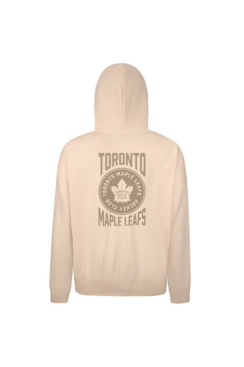 Men's Levelwear Cream Toronto Maple Leafs Contact Stamp Pullover Hoodie, Alternate, color, Cream