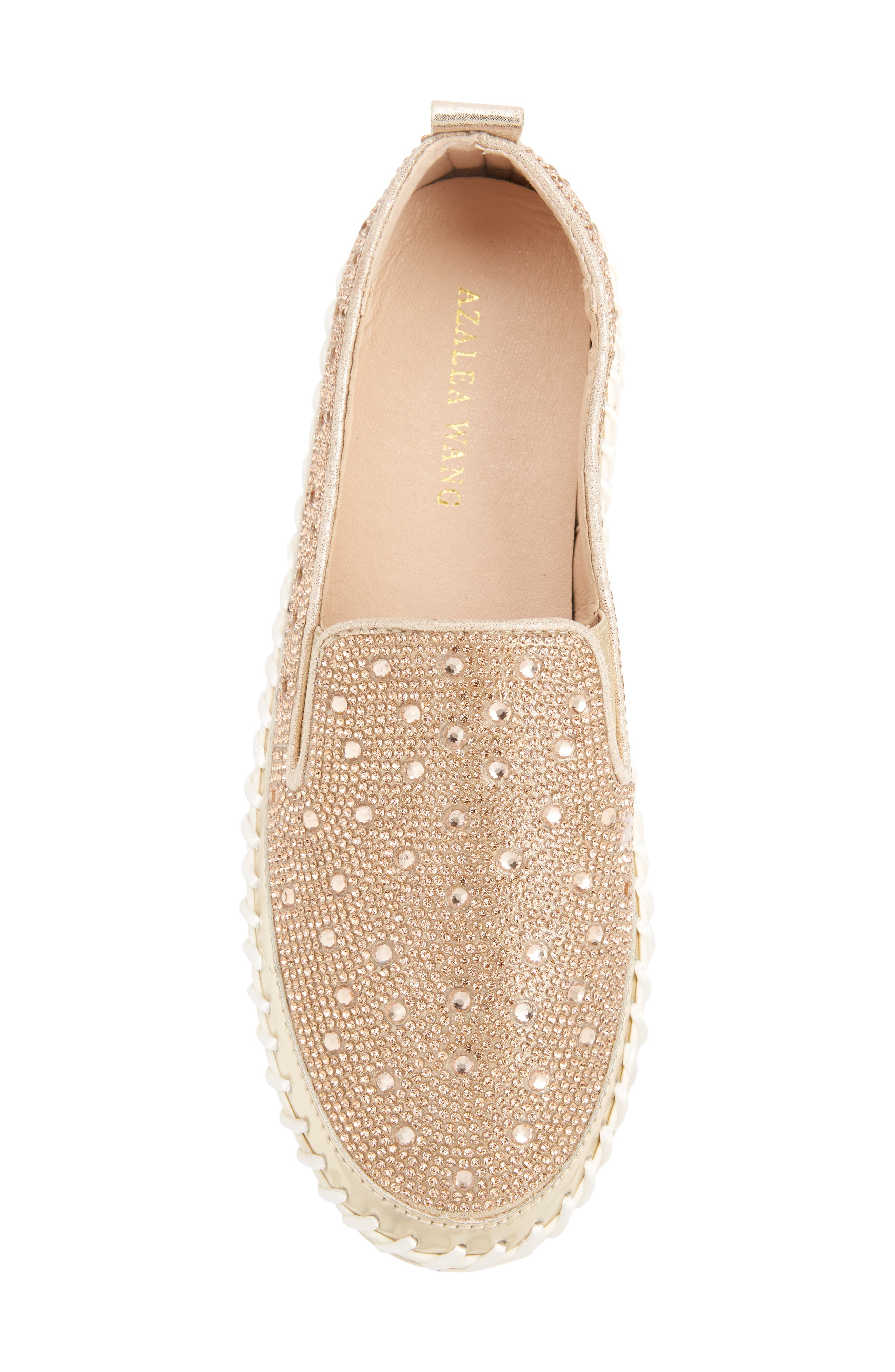 Rhinestone Sneaker, Alternate, color, ROSE GOLD