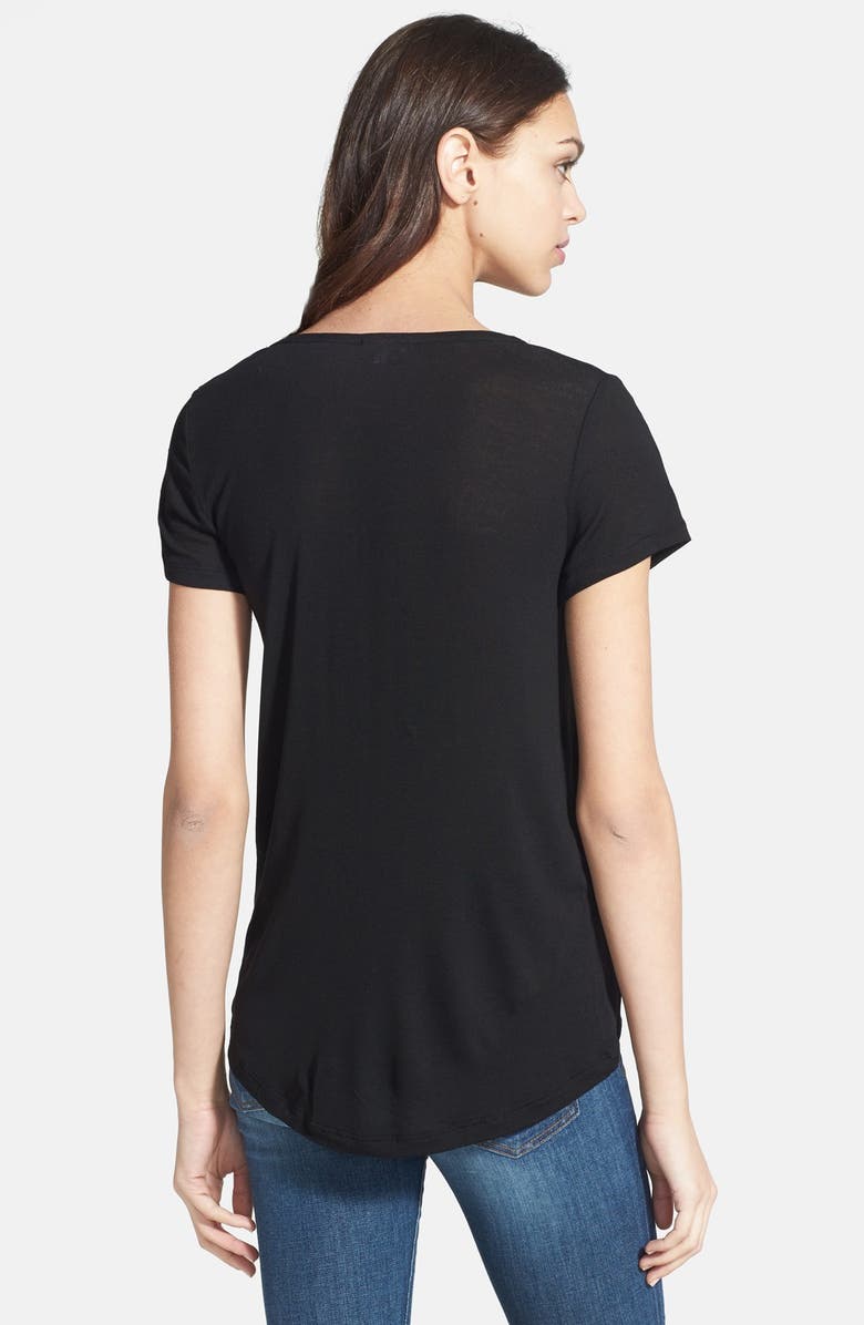 Splendid Scoop Neck Jersey Tee, Alternate, color, 