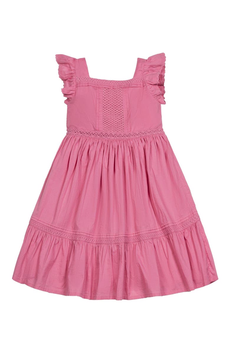 Hope & Henry Baby Girls' Organic Flutter Sleeve Maxi Dress, Infant, Main, color,