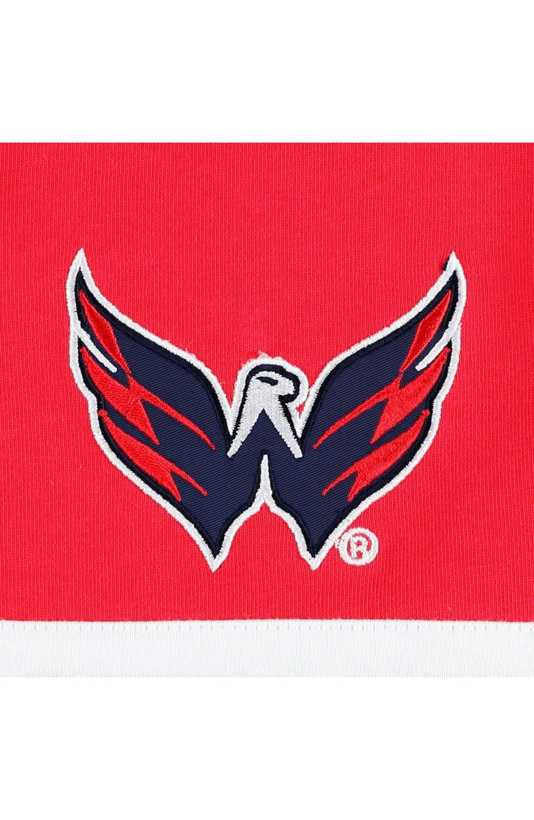 Tommy Hilfiger Men's Tommy Hilfiger Red Washington Capitals Walter Lace-Up Long Sleeve Top, Alternate, color, Red