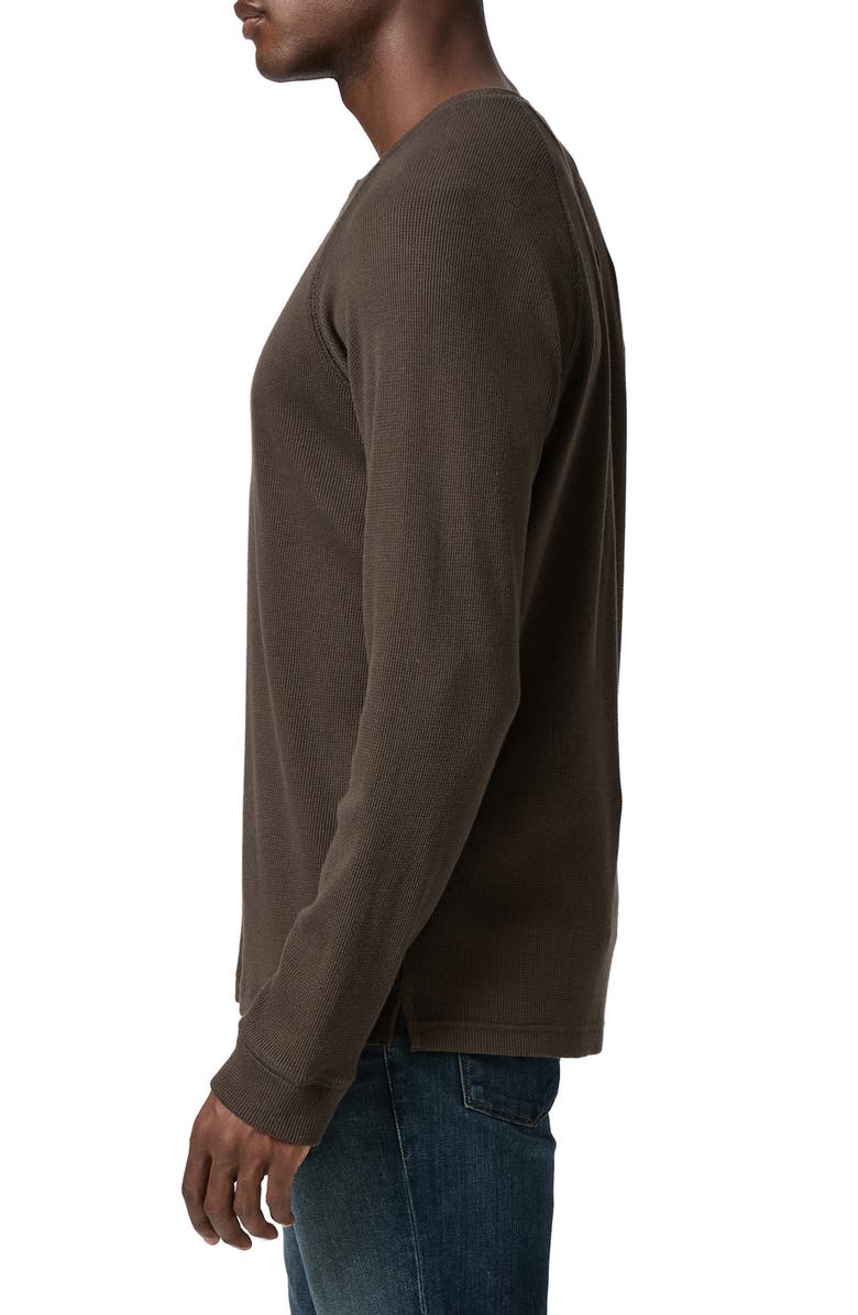PAIGE Abaroa Thermal Knit Henley, Alternate, color, Deep Oak