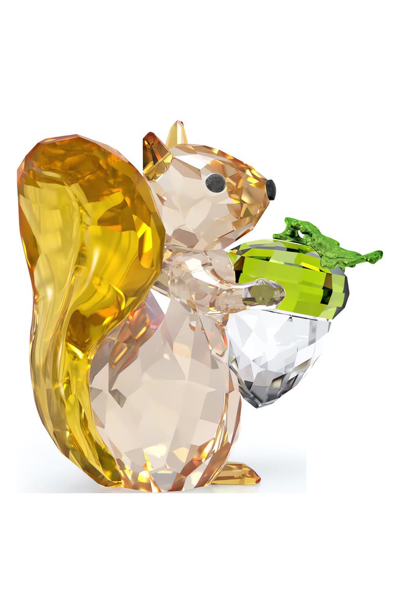 Swarovski Idyllia Squirrel & Acorn, Alternate, color, Multicolored