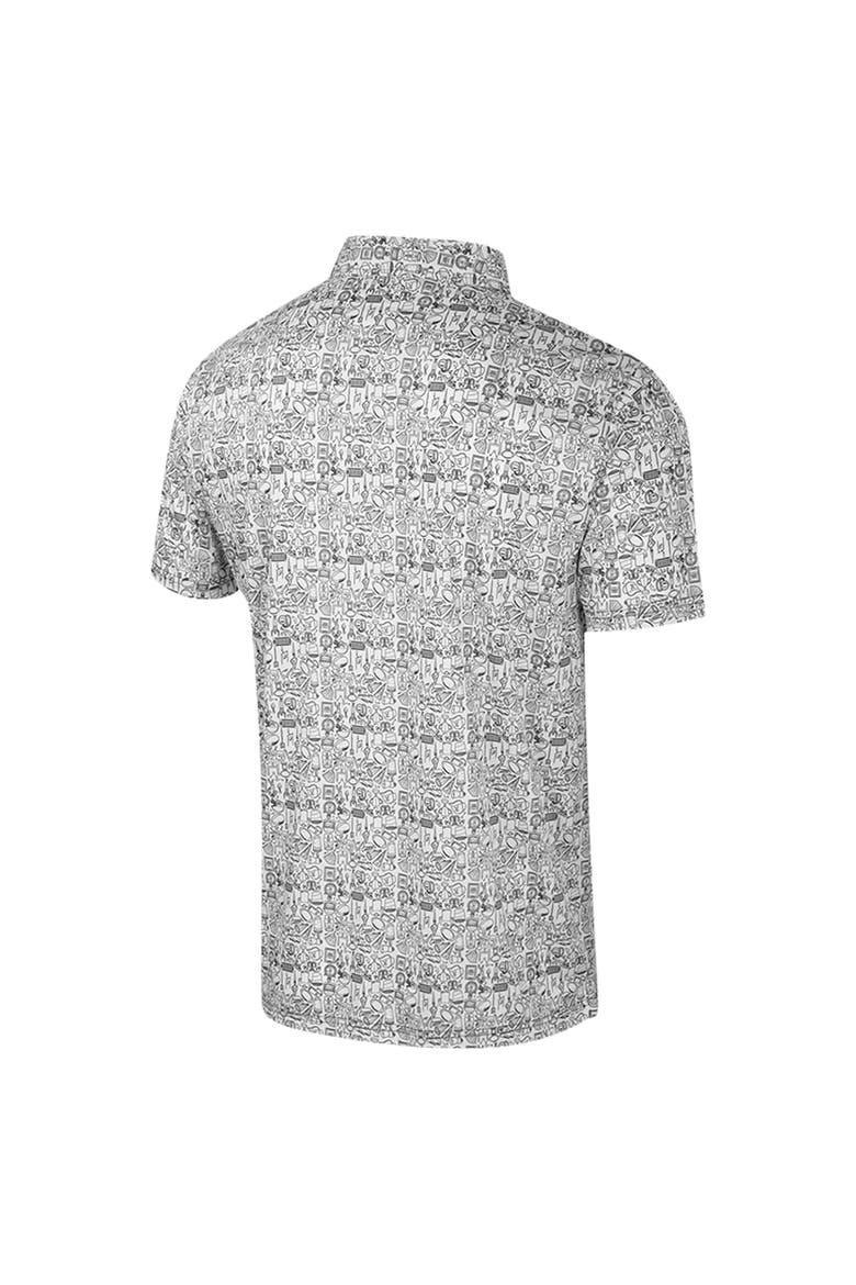 Men's Colosseum White Alabama Crimson Tide Big & Tall It's Time! Allover Printed Polo, Alternate, color, White