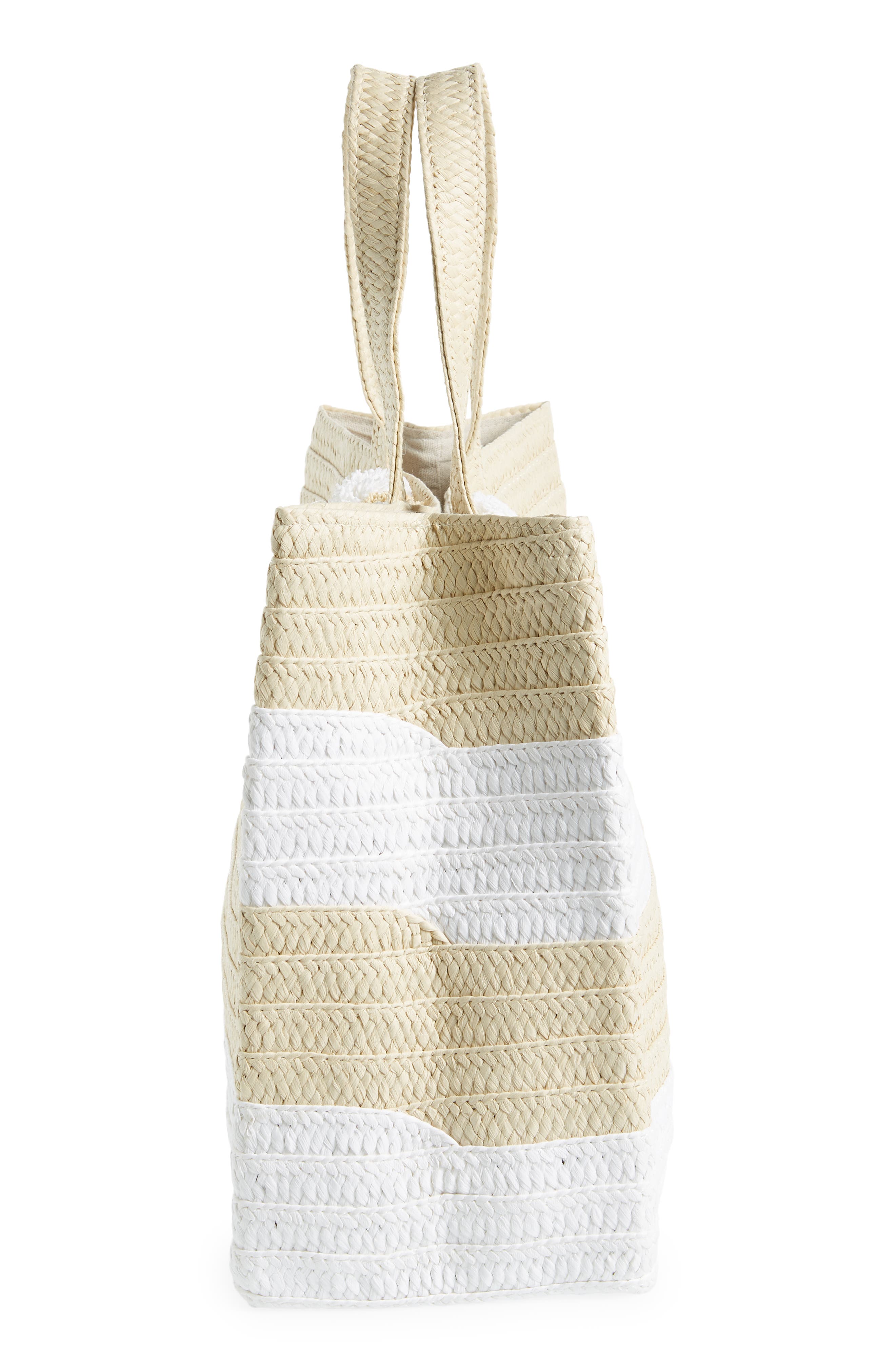 Bahama Mama Stripe Tote, Alternate, color, NATURAL WHITE