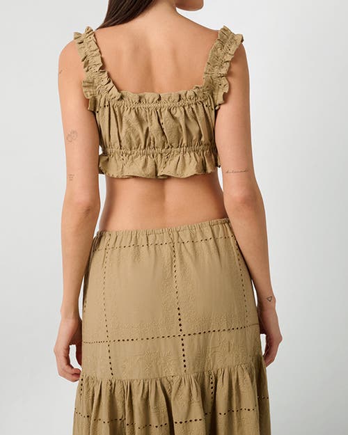 Weworewhat Ruffle Crop Top