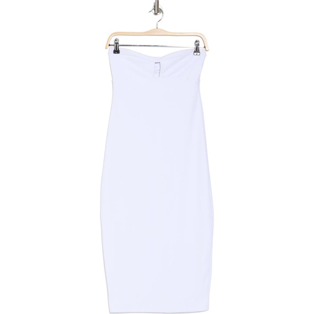 Susana Monaco Strapless Cutout Body-con Dress In White