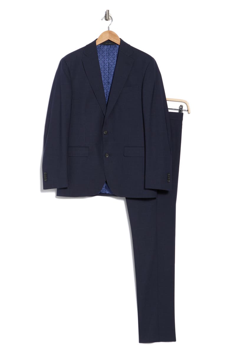 Jack Victor Expo Stretch Wool Suit, Alternate, color, Blue Grey