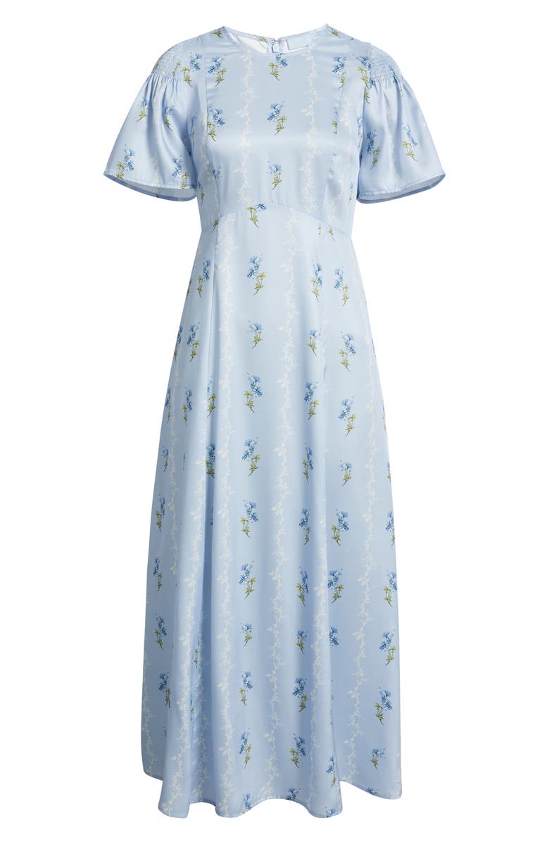 Hill House Home The Dominque Ditsy Floral Maxi Dress, Alternate, color, Bluebell Waltz