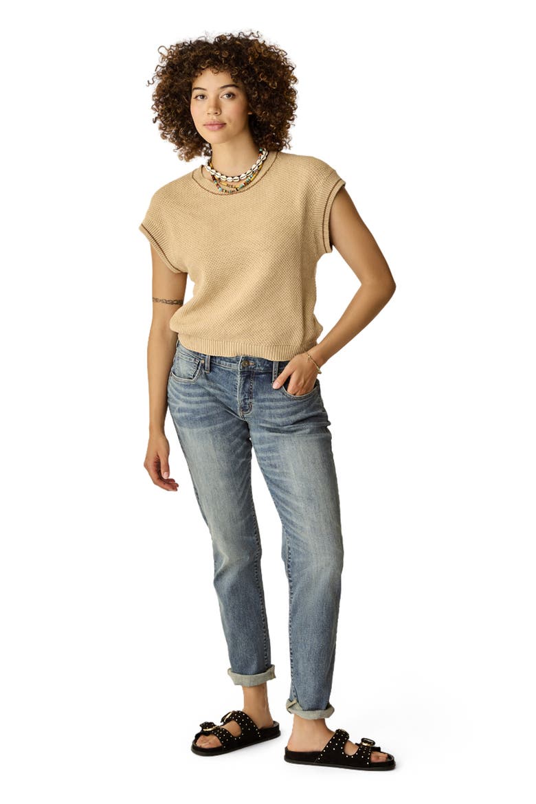 Phoebe Sweater Top, Main, color, Biscuit