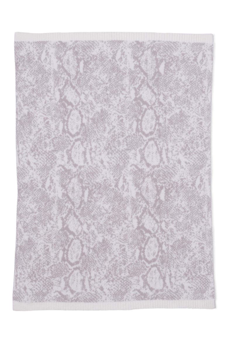 CozyChic® Python Print Throw Blanket, Main, color, PEARL/ SANDSTONE