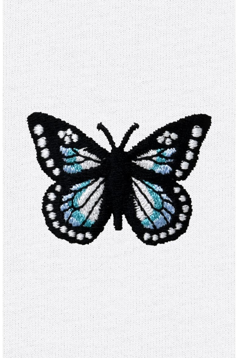 Butterfly Cotton Jersey Tank, Alternate, color, White