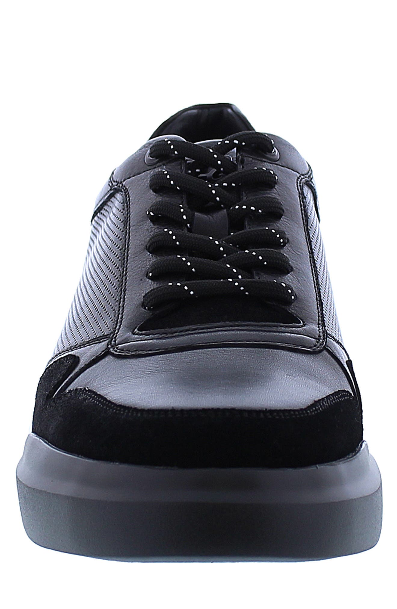 Robert Graham Cava Leather Perforated Sneaker, Alternate, color, 