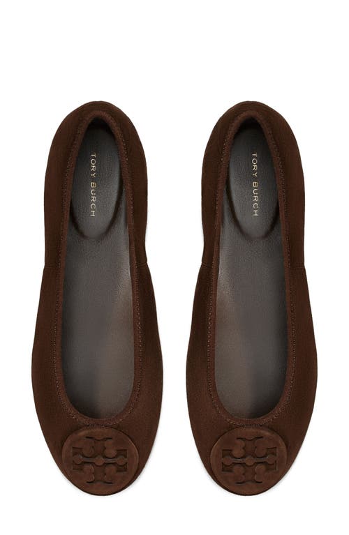 Tory Burch Reva Travel Ballet Flat In Brown