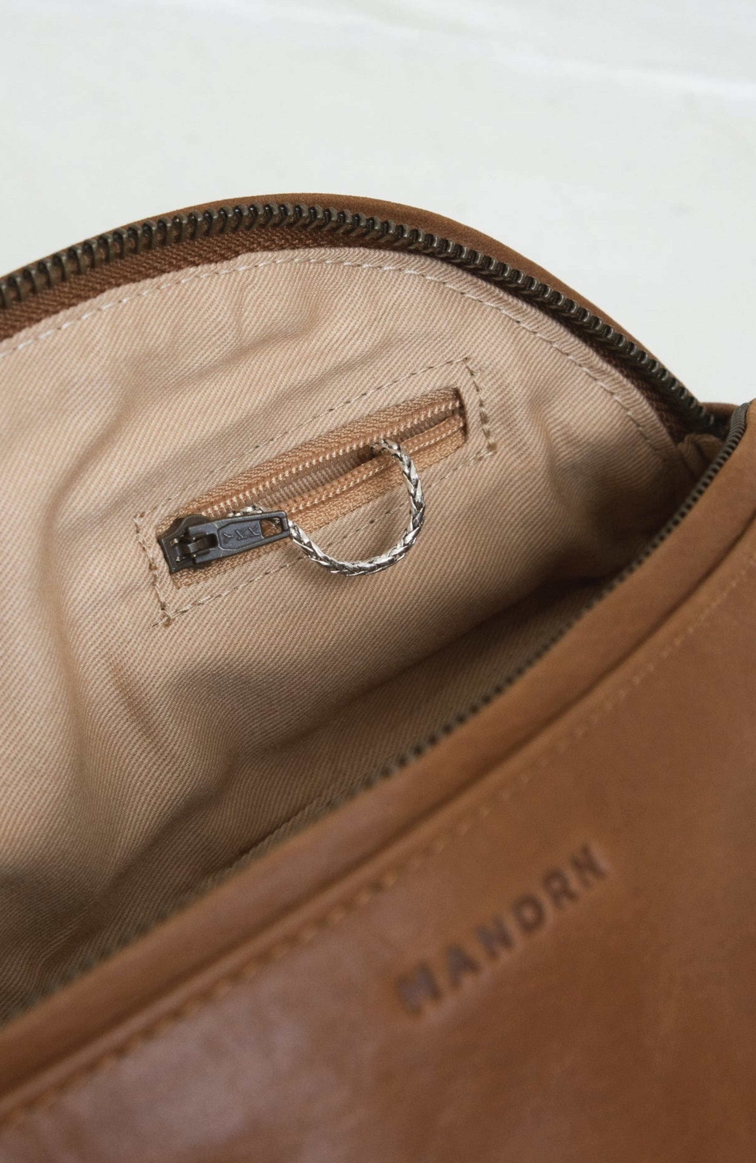 Mandrn Leather Crossbody Bag, Alternate, color, Tan