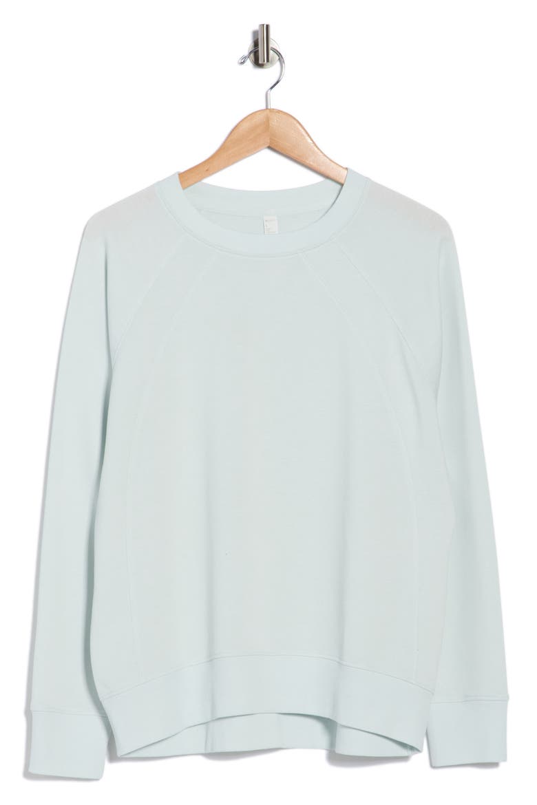 Drew Crewneck Sweatshirt, Alternate, color, BLUE FLOW
