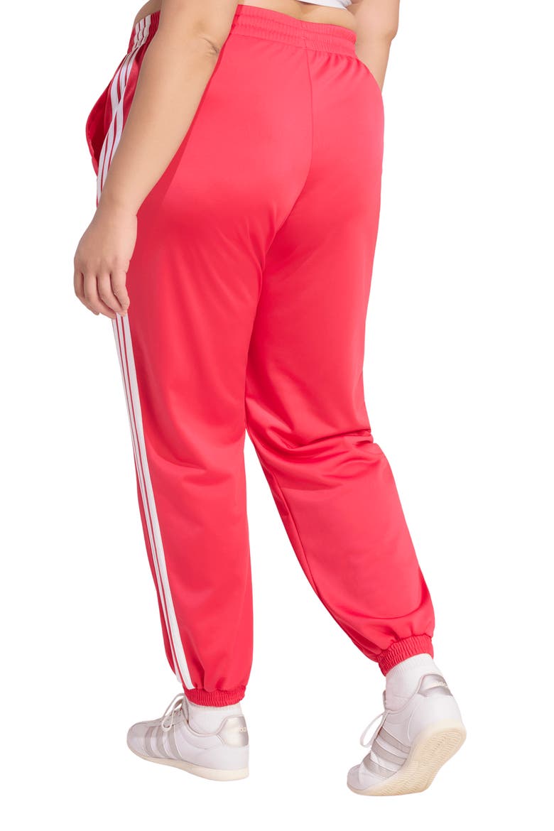 Essentials 3-Stripes Tricot Track Pants, Alternate, color, POWER PINK