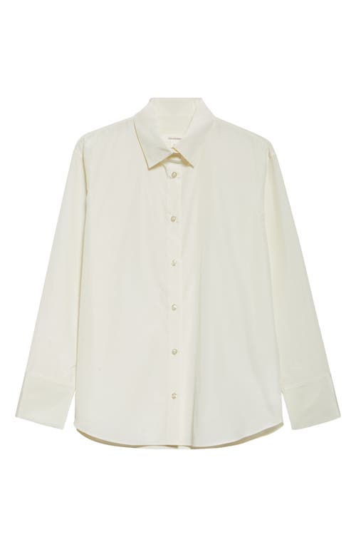 Gia Studios Ryo Taffeta Button-up Shirt In White