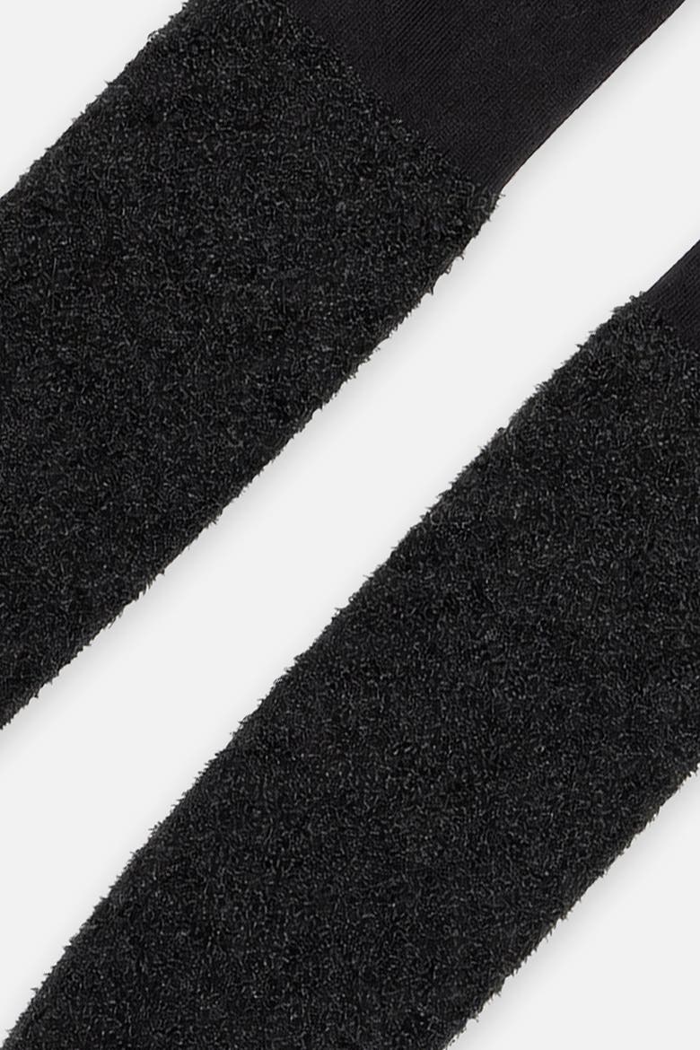 Knit Smooth Upper Fur Texture Tights, Alternate, color, Black